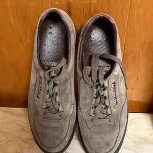 Mephisto Men's Taupe Leather Sneakers